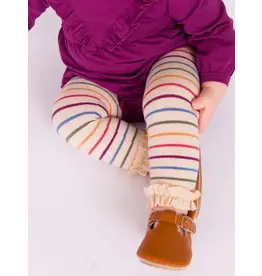 Ruffle Butts Ruffle Butts- Countryside Rainbow Stripe Footless Ruffle Tights