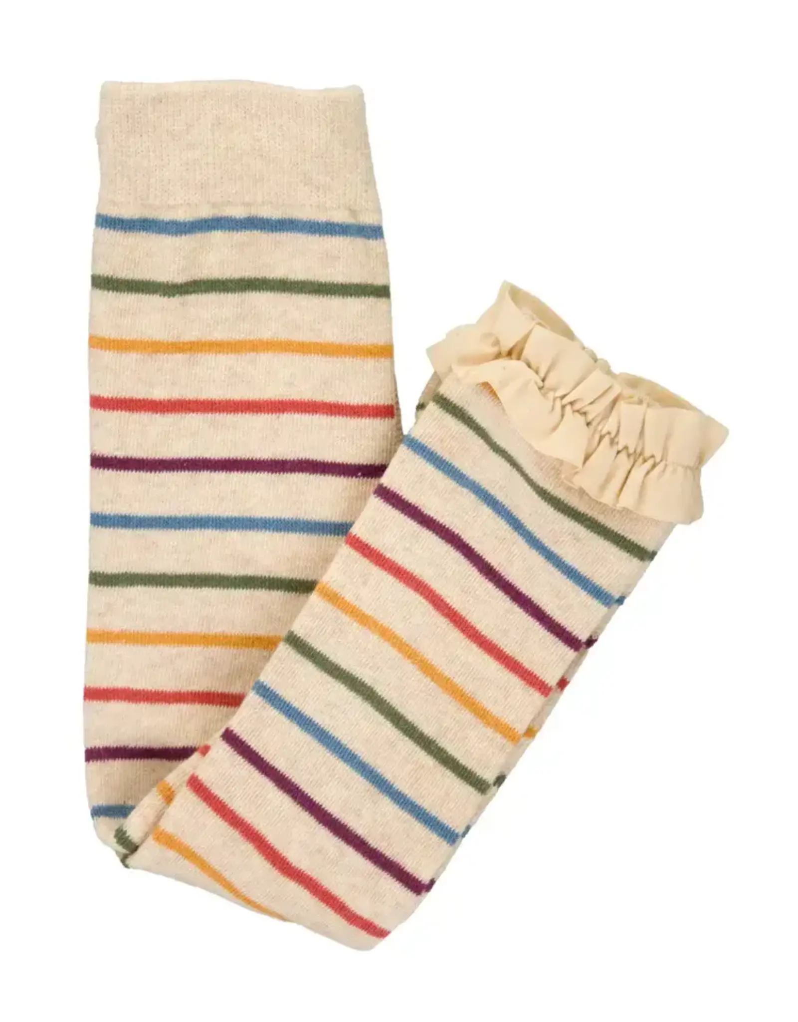 Ruffle Butts Ruffle Butts- Countryside Rainbow Stripe Footless Ruffle Tights