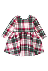 Ruffle Butts Ruffle Butts- Dashing Dreams Plaid Knit L/S Twirl Dress
