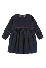 Andy & Evan Andy & Evan- Plaid Stretch Corduroy Ruffle Dress