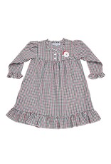 Sweet Dreams - Santa Emb Red/Green Gingham Gown