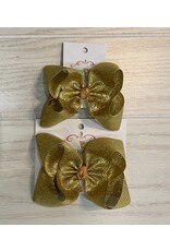 One Stop Bow Shop One Stop- Metallic Bright Gold Knot Bow