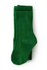 Little Stocking Co. Little Stocking- Noble Green Cable Knit Tights