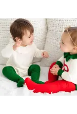 Little Stocking Co. Little Stocking- Noble Green Cable Knit Tights
