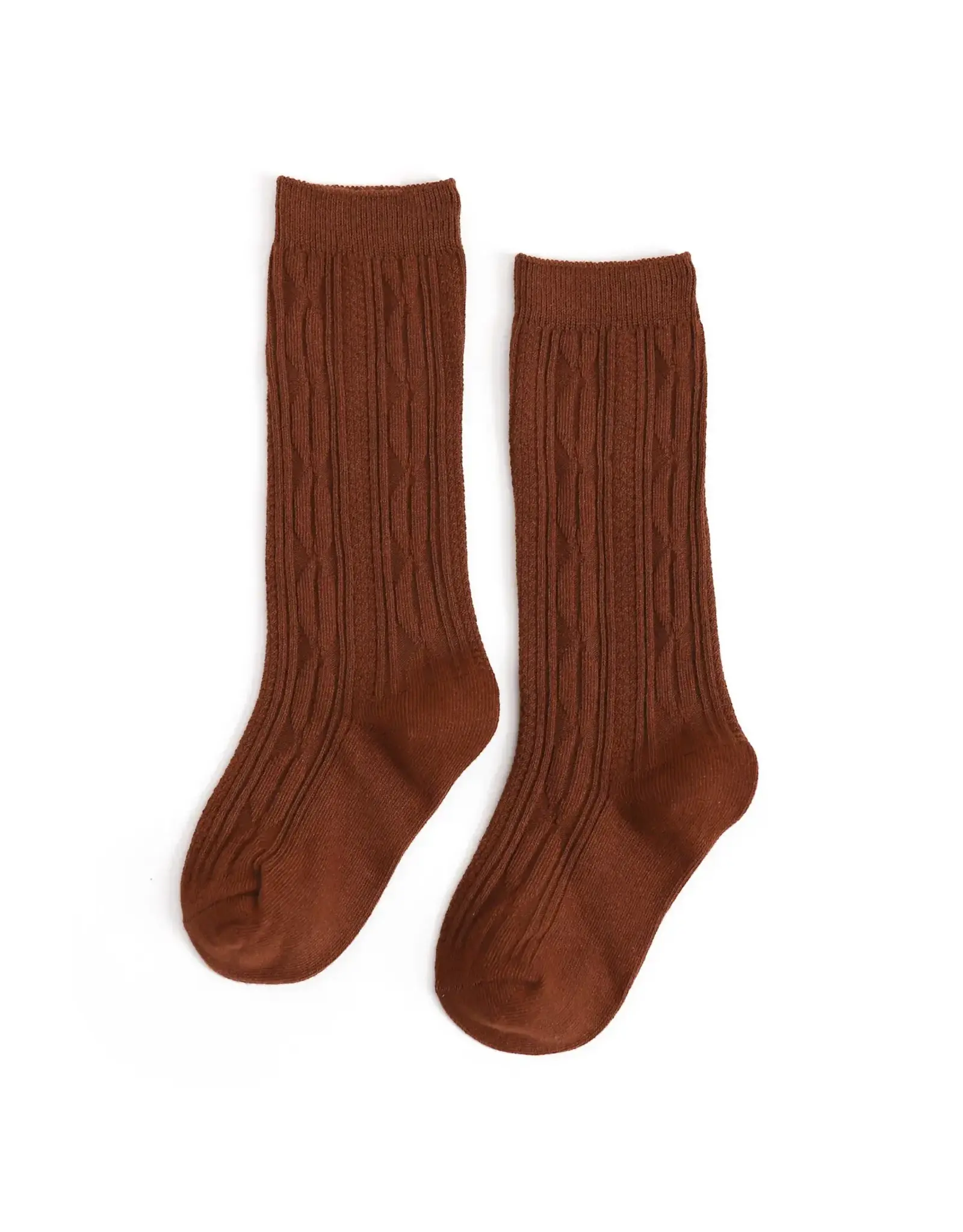 Little Stocking Co Cable Knit Tights - Brownie Little Stocking Co Cable Knit Tights - Brownie