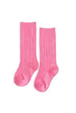 Little Stocking Co. Little Stocking- Taffy Cable Knit Knee High Socks