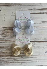 One Stop Bow Shop One Stop- Small Metallic Bow #1316
