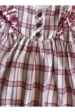 Bonnie  Jean Bonnie Jean- Red & Green Plaid Pant Set