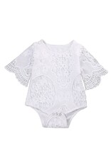 Angel Sleeve Lace Romper