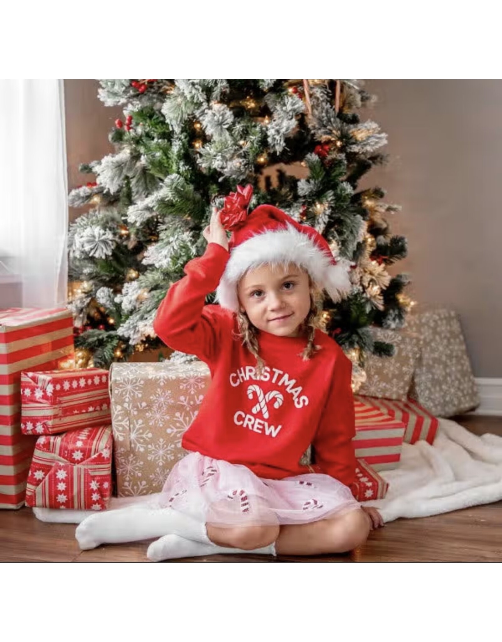 Sweet Wink- Christmas Crew Sweatshirt