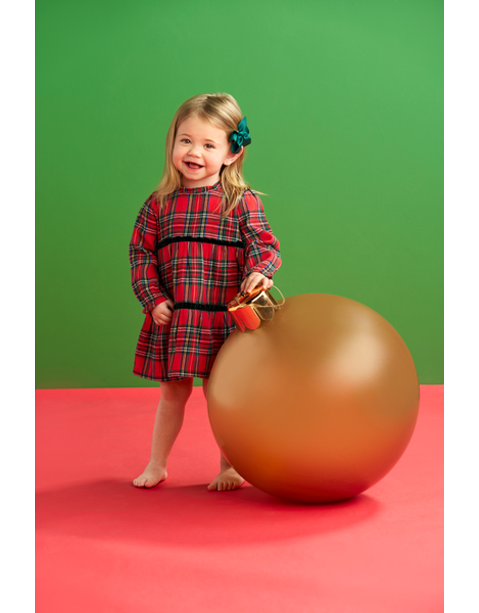 Mudpie Mud Pie- Tartan Tiered Dress