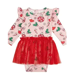 Sweet Wink Sweet Wink- Disco Christmas Tutu Bodysuit