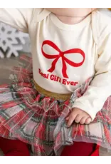 Sweet Wink- Best Gift Ever L/S Natural Bodysuit