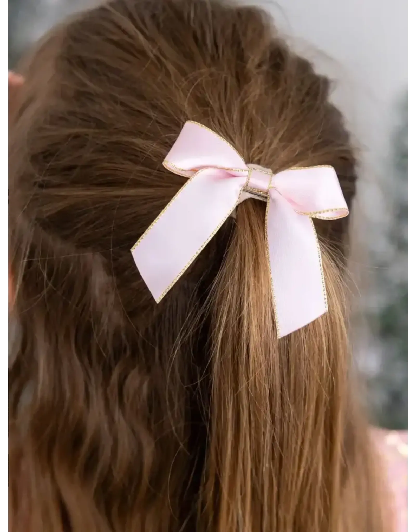 Sweet Wink- Blush Coquette Bow Clip