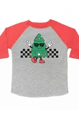 Sweet Wink Sweet Wink- Christmas Tree Dude 3/4 Sleeve Shirt