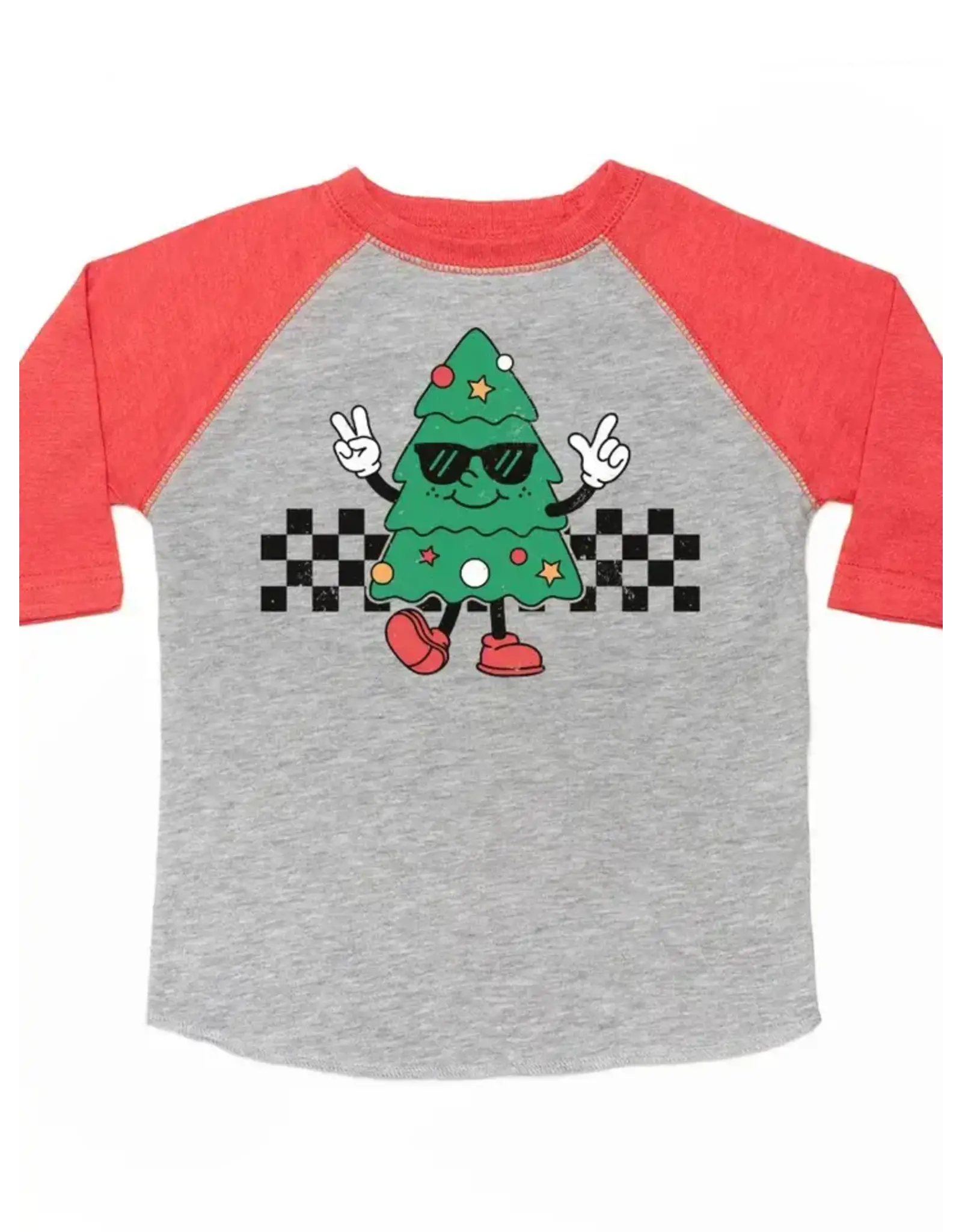 Sweet Wink Sweet Wink- Christmas Tree Dude 3/4 Sleeve Shirt