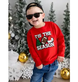 Sweet Wink- Tis the Season Patch Christmas Sweatshirt