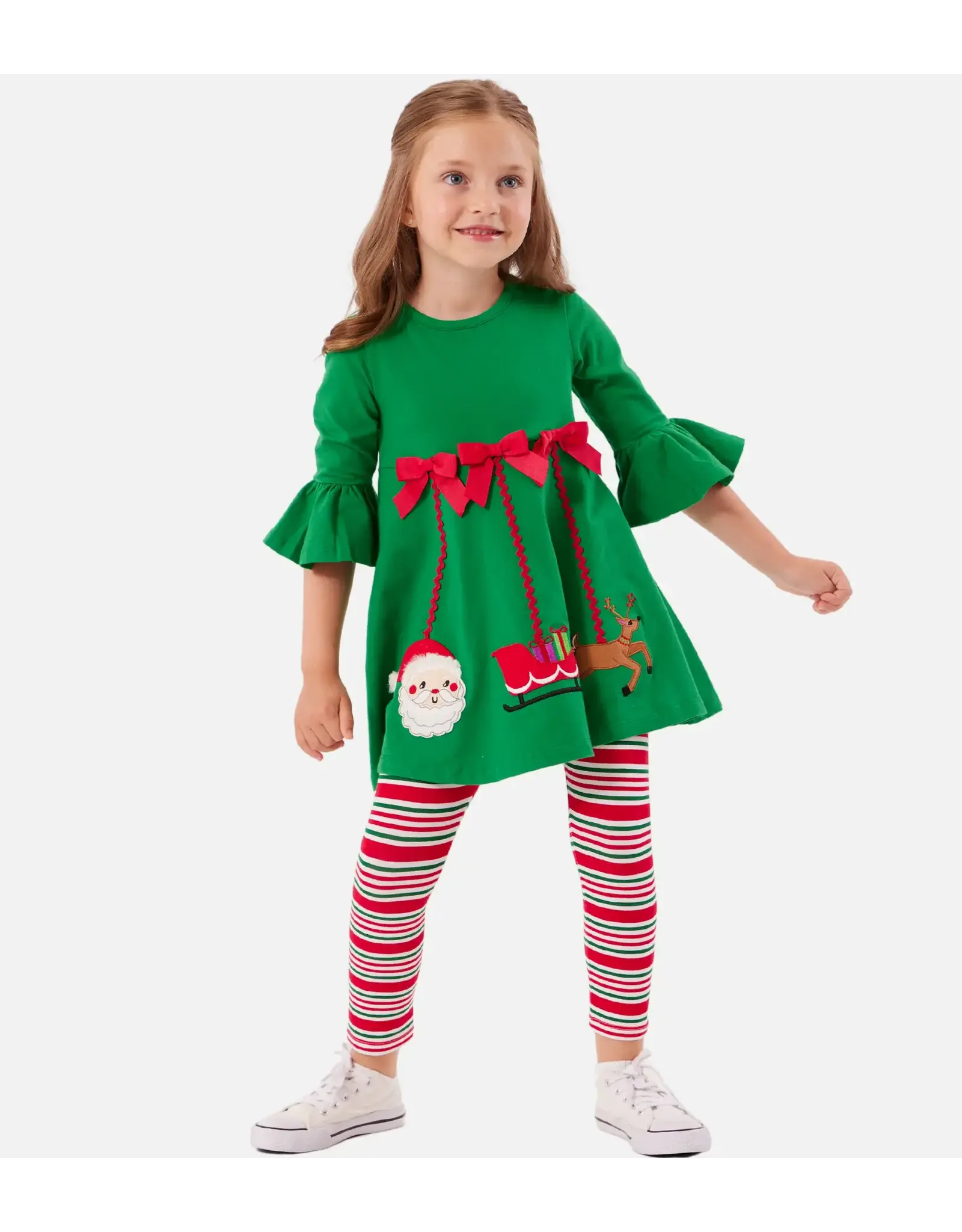 Bonnie  Jean Bonnie Jean- Ornament Legging Set