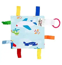 Baby Jack & Company Baby Jack & Co.- Airplanes Crinkle Tag Toy Teether 8’ x 8’