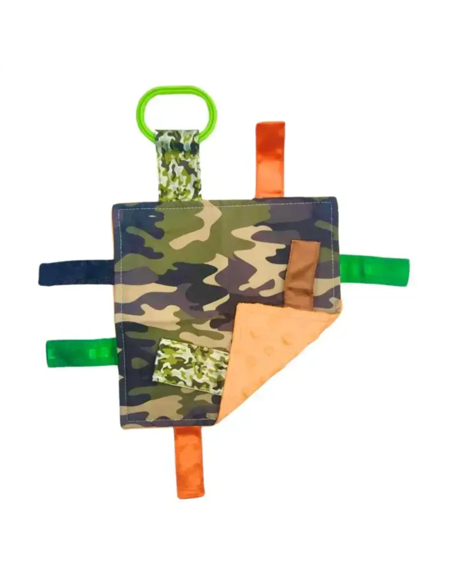 Baby Jack & Company Baby Jack & Co.- Camouflage Woods Crinkle Tag Toy Teether 8’ x 8’