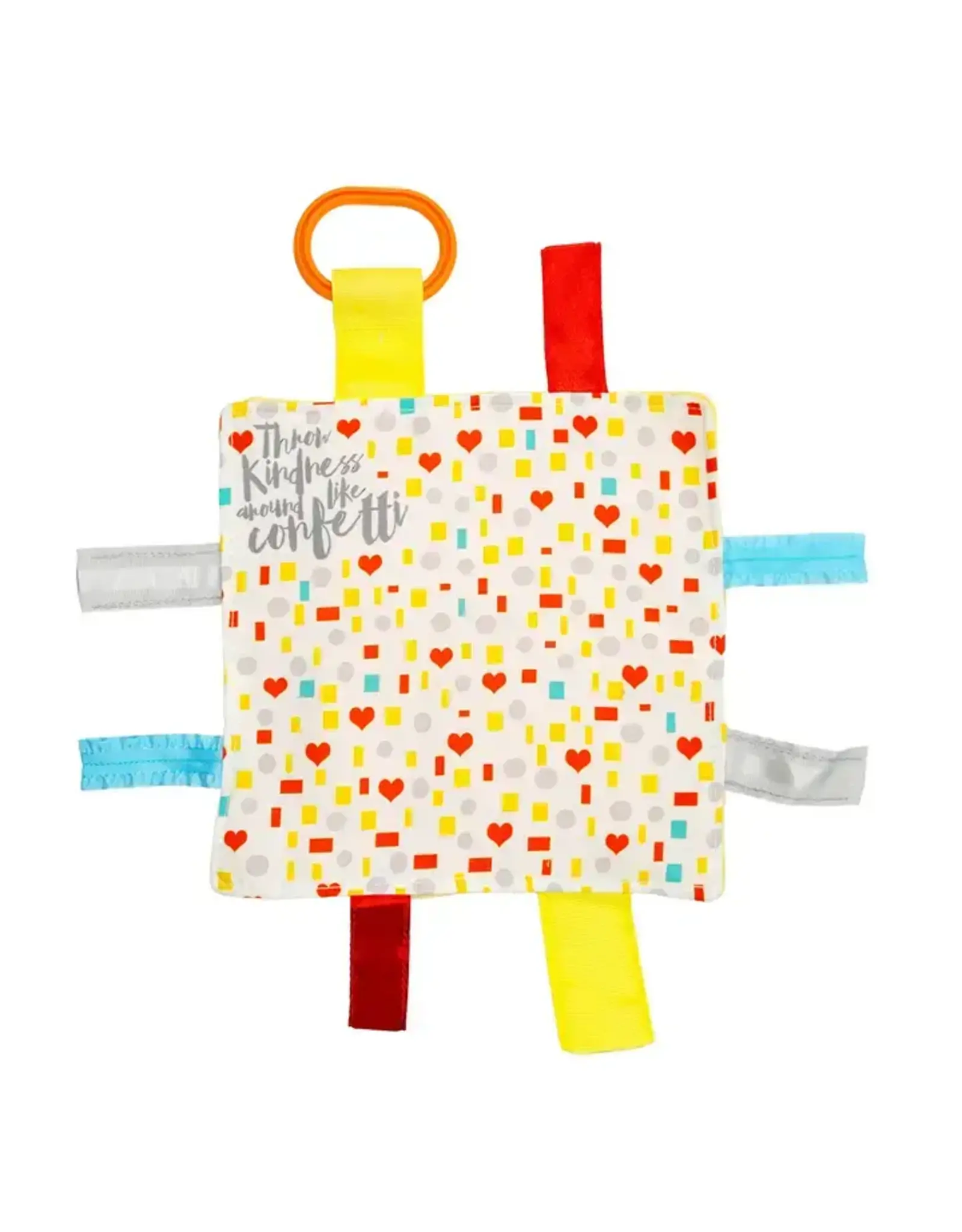 Baby Jack & Company Baby Jack & Co.- Kindness Confetti Crinkle Tag Toy Teether 8’ x 8’