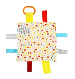 Baby Jack & Company Baby Jack & Co.- Kindness Confetti Crinkle Tag Toy Teether 8’ x 8’