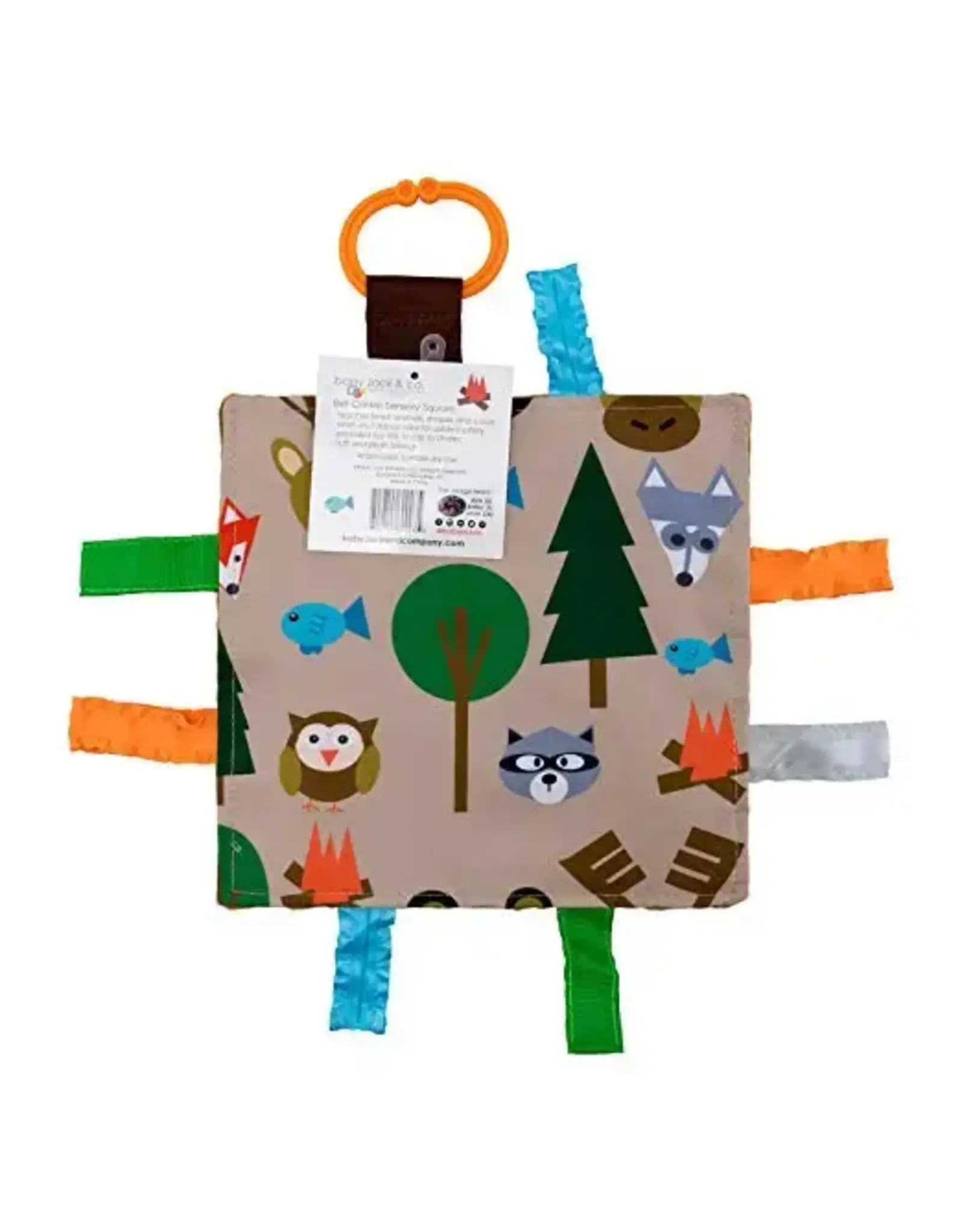 Baby Jack & Company Baby Jack & Co.- Forest Woodland Crinkle Tag Toy Teether 8’ x 8’