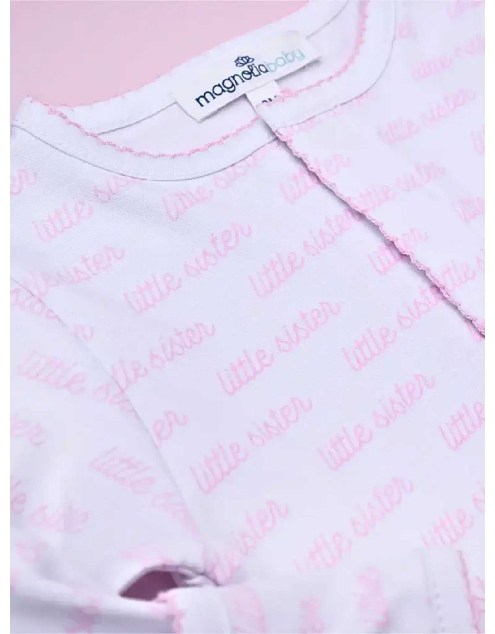 Magnolia Baby Magnolia Baby- Little Sister Print Footie
