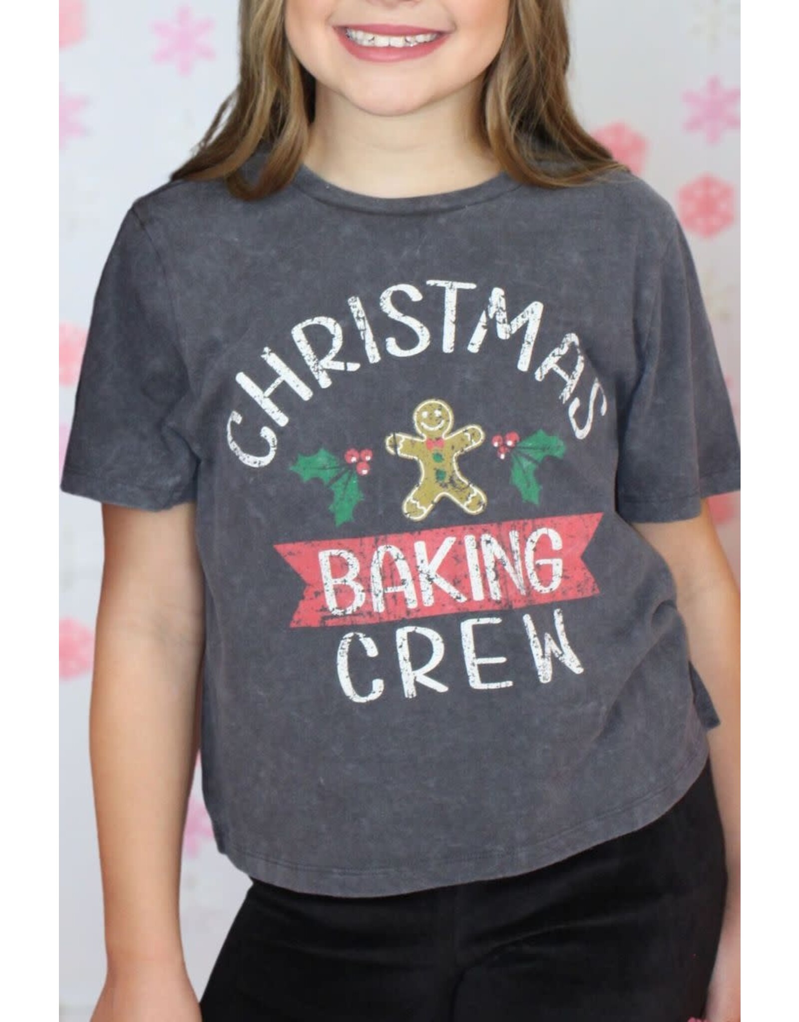 Paper Flowers- Christmas Baking Crew Tee