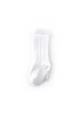 Little Stocking Co. Little Stocking- White Cable Knit Tights