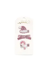 Sweet Wink- Pink Christmas Clip Set