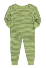 Little Me Little Me- Pistacio Stripe Bamboo PJ