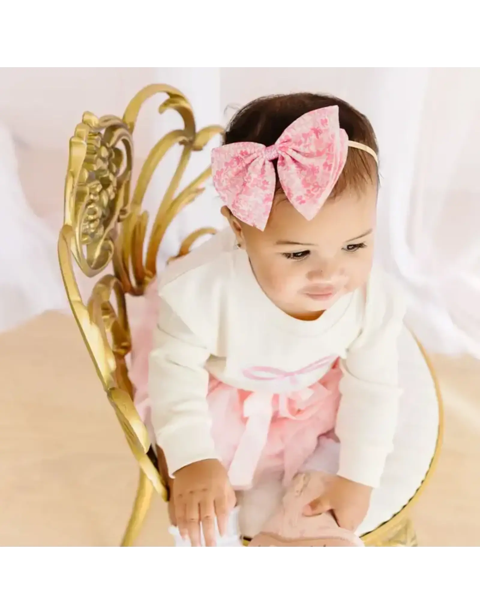 Sweet Wink- Coquette Tulle Bow Baby Headband