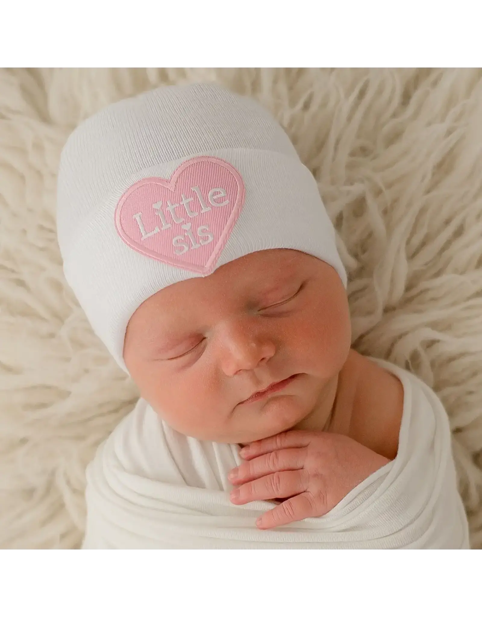 ILYBEAN Ilybean- Little Sis Heart Nursery Beanie