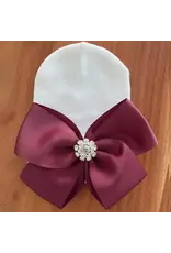 ILYBEAN Ilybean - Burgundy Bow Nursery Beanie
