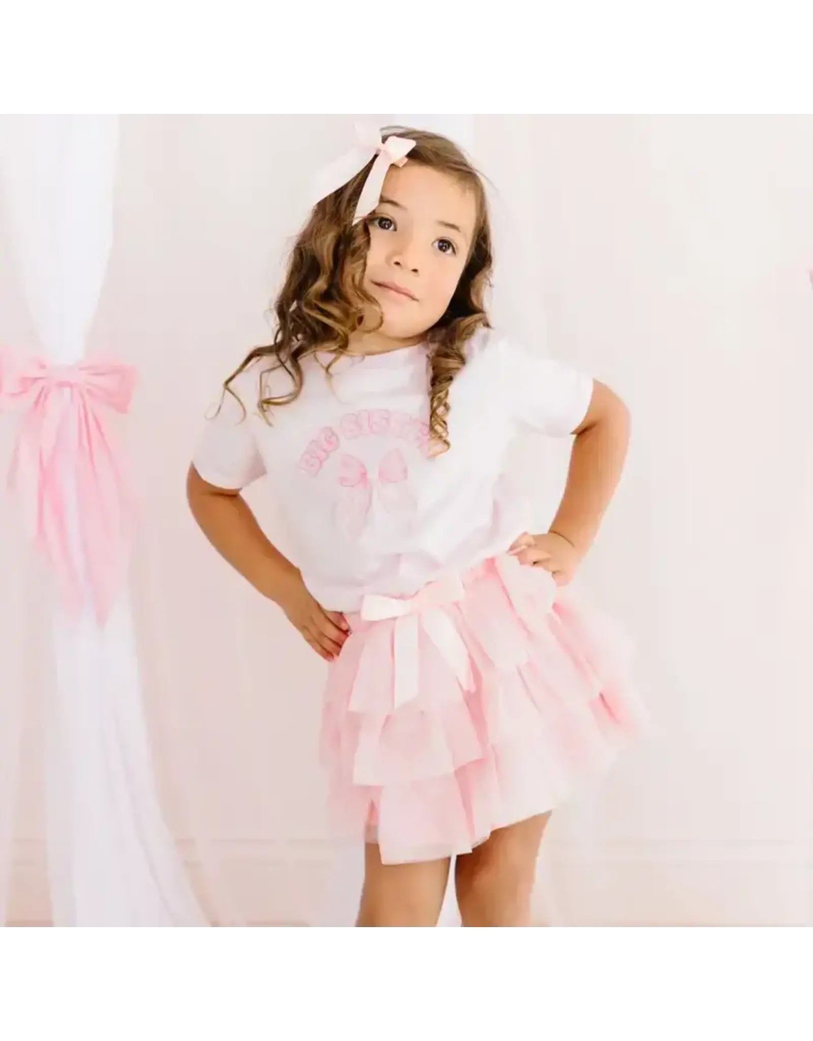 Sweet Wink- Big Sister Bow Shirt