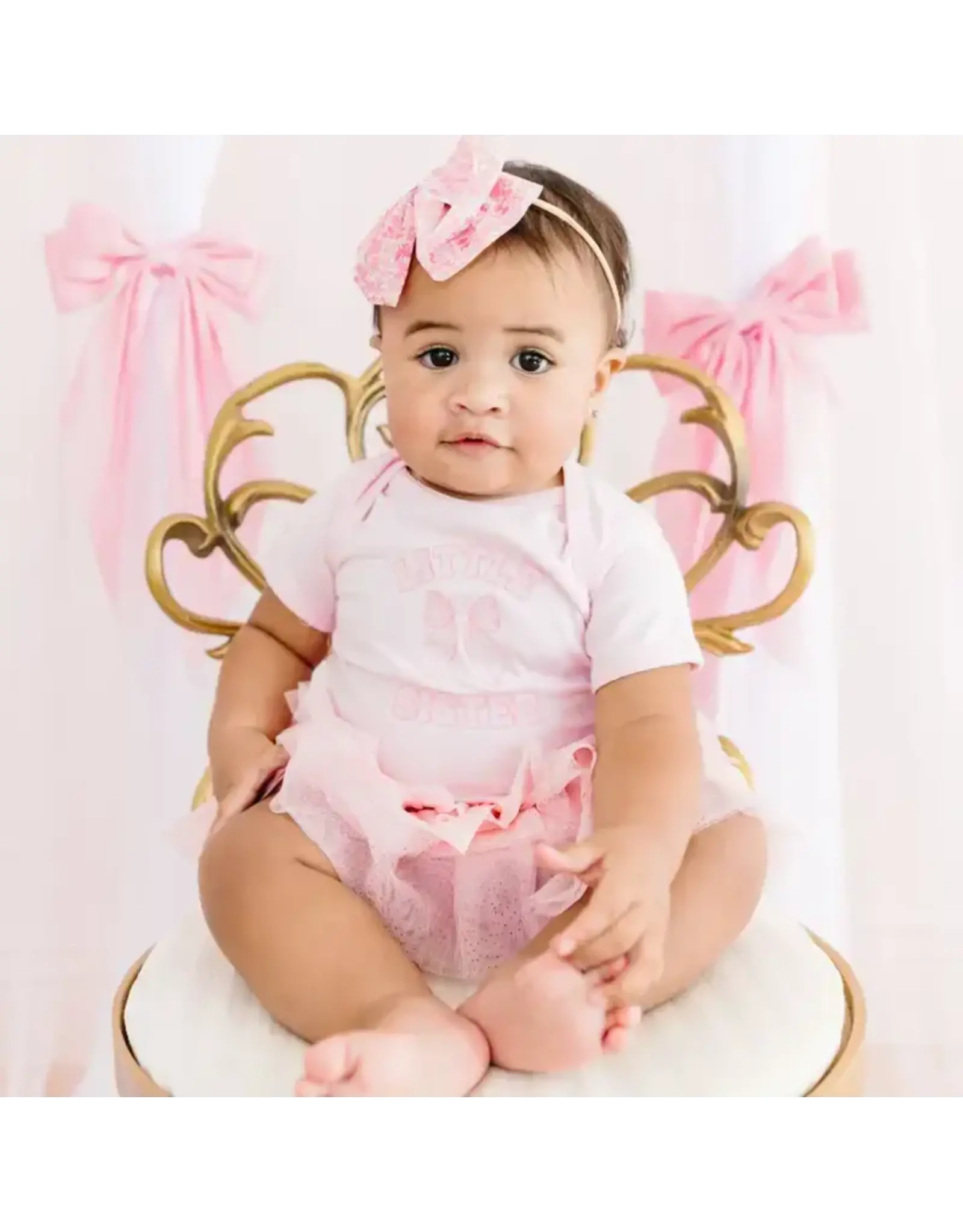 Sweet Wink- Little Sister Bow Bodysuit- Ballet