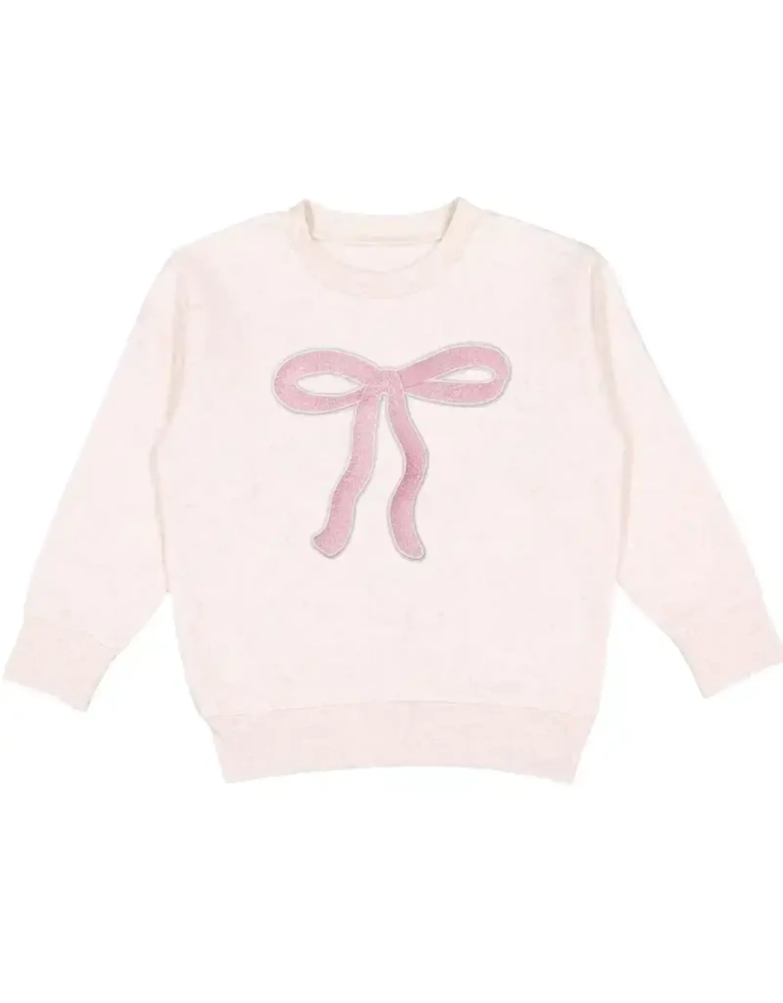 Sweet Wink- Coquette Bow Patch Sweatshirt