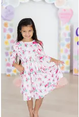 Mila & Rose Mila & Rose- Gingham Bows Ruffle Twirl Dress
