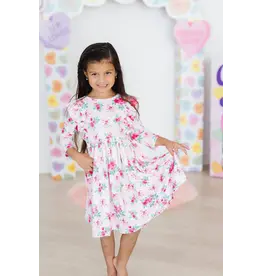 Mila & Rose Mila & Rose- Gingham Bows Ruffle Twirl Dress