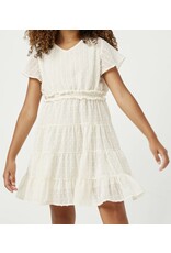 Hayden- Cream Tiered Waist Dress