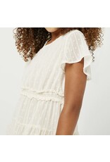 Hayden- Cream Tiered Waist Dress