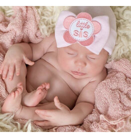 ILYBEAN Ilybean- Pink Bow Little Sis Nursery Beanie