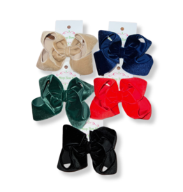 One Stop Bow Shop One Stop- Large Velvet Bow: