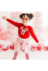 Sweet Wink- Candy Cane Patch Christmas Sweatshirt