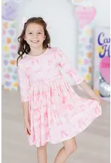 Mila & Rose Mila & Rose- Blushing Bows Twirl Dress