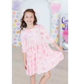 Mila & Rose Mila & Rose- Blushing Bows Twirl Dress