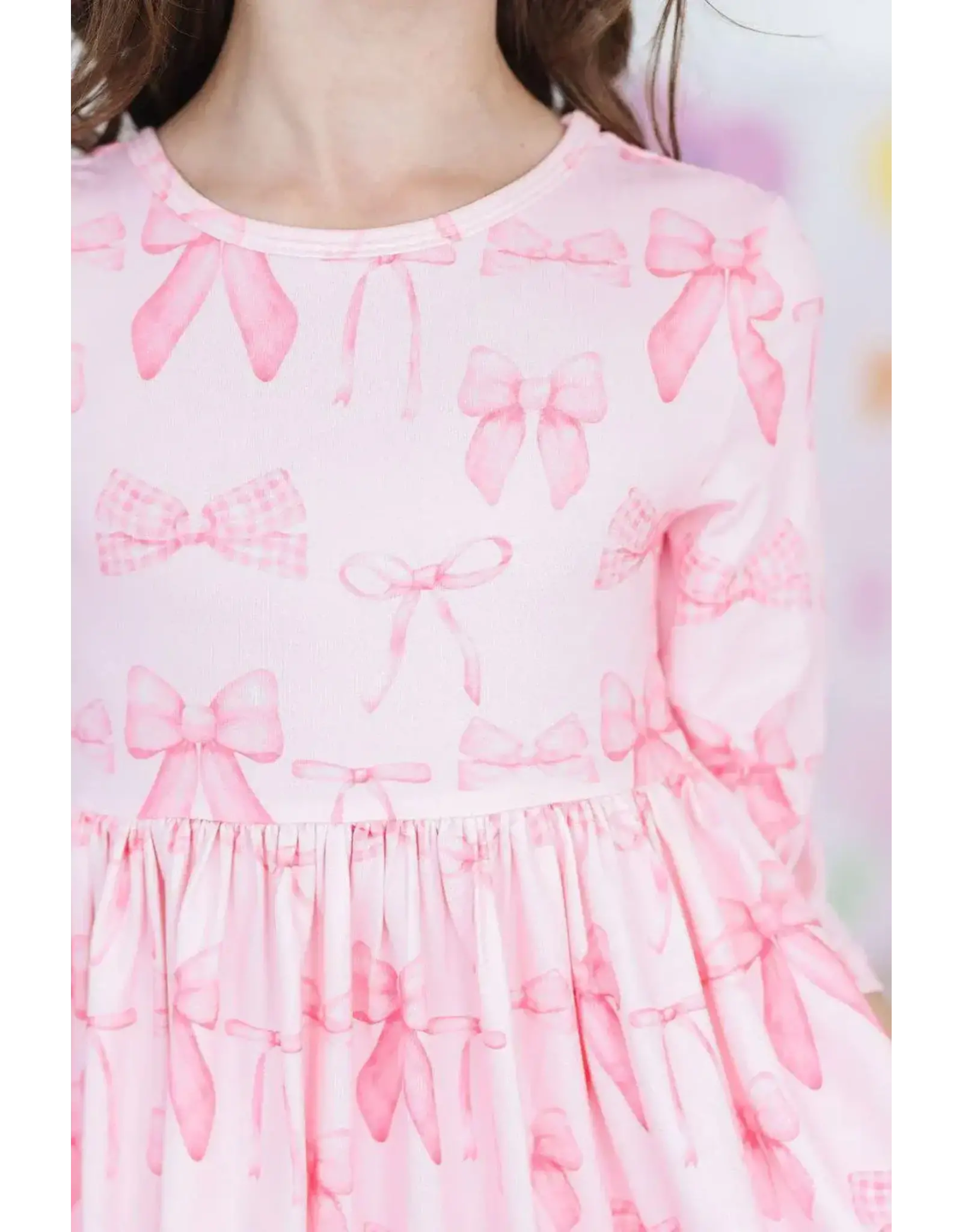 Mila & Rose Mila & Rose- Blushing Bows Twirl Dress