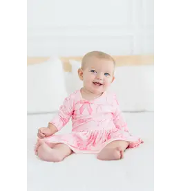 Mila & Rose Mila & Rose-  Blushing Bows Twirl Flutter Bodysuit