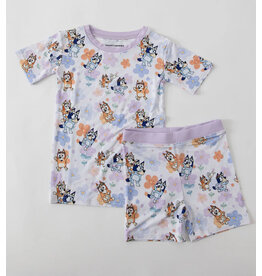 Jensen's Jammies Jensen Jammies- Pups & Petals Short Set